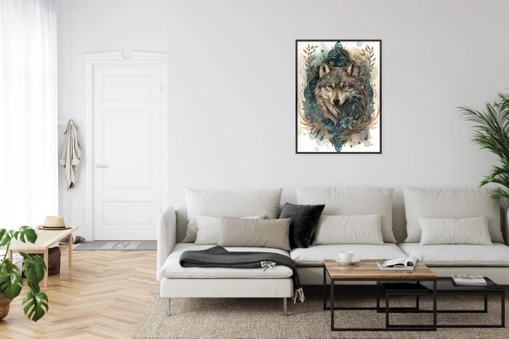 Plakat Ornament Z Wilkiem