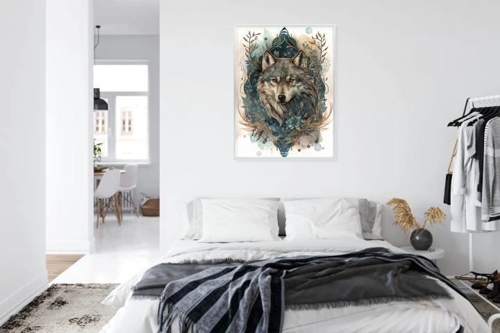 Plakat Ornament Z Wilkiem