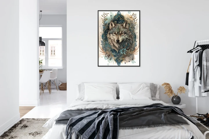 Plakat Ornament Z Wilkiem