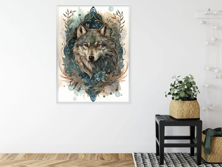 Plakat Ornament Z Wilkiem