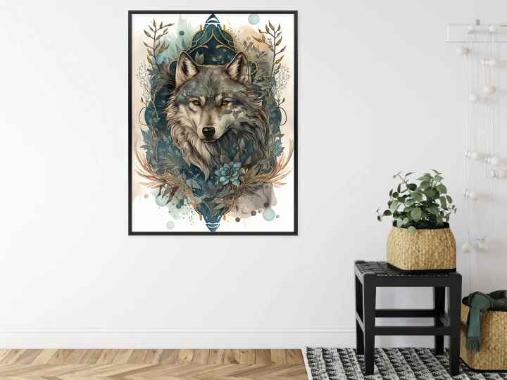 Plakat Ornament Z Wilkiem