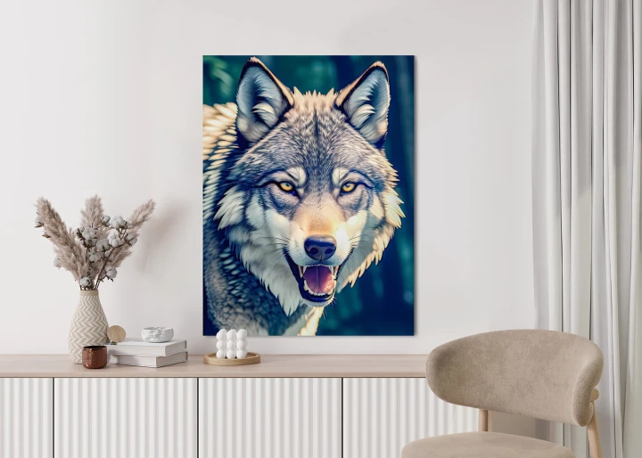 Plakat Portret Wilka Meksykańskiego W Dżungli