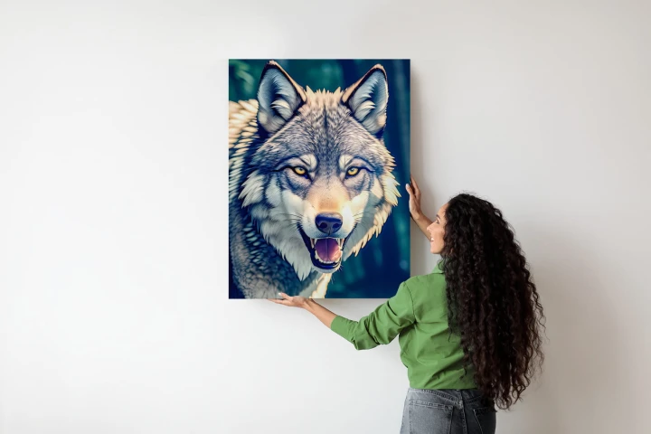 Plakat Portret Wilka Meksykańskiego W Dżungli