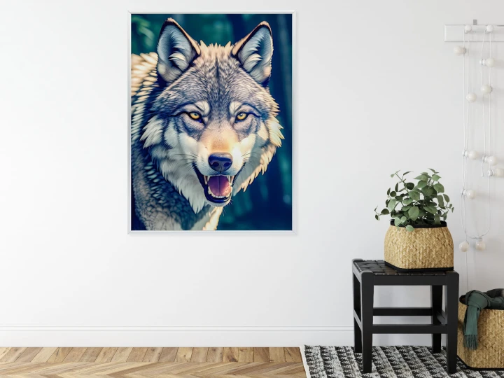 Plakat Portret Wilka Meksykańskiego W Dżungli