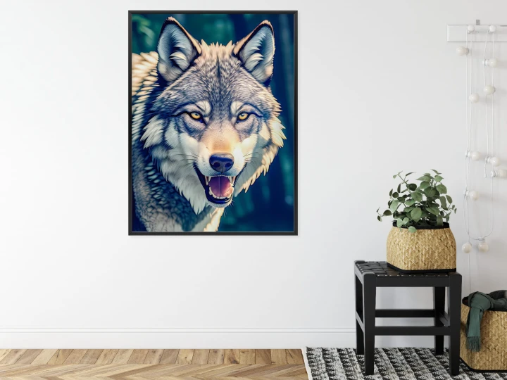 Plakat Portret Wilka Meksykańskiego W Dżungli