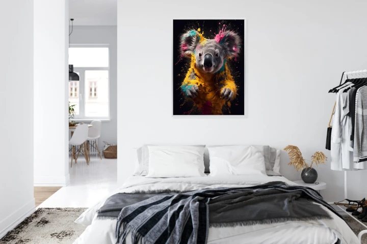 Plakat Wielokolorowy Portret Koali