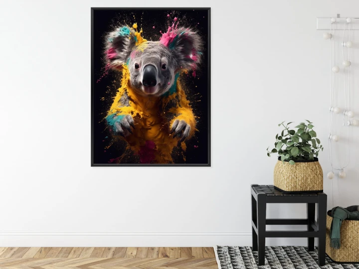 Plakat Wielokolorowy Portret Koali