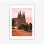 Plakat La Sagrada Familia Podczas Zachodu Słońca