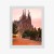 Plakat La Sagrada Familia Podczas Zachodu Słońca