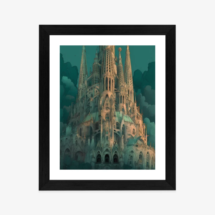 Plakat Sagrada Familia Secesyjny Kościół W Barcelonie