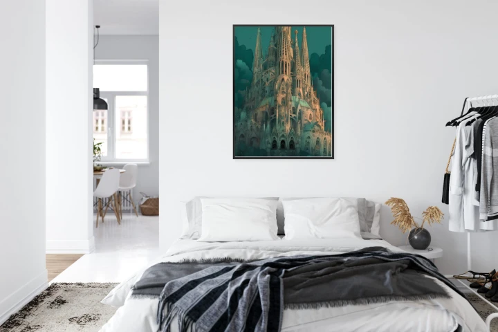 Plakat Sagrada Familia Secesyjny Kościół W Barcelonie