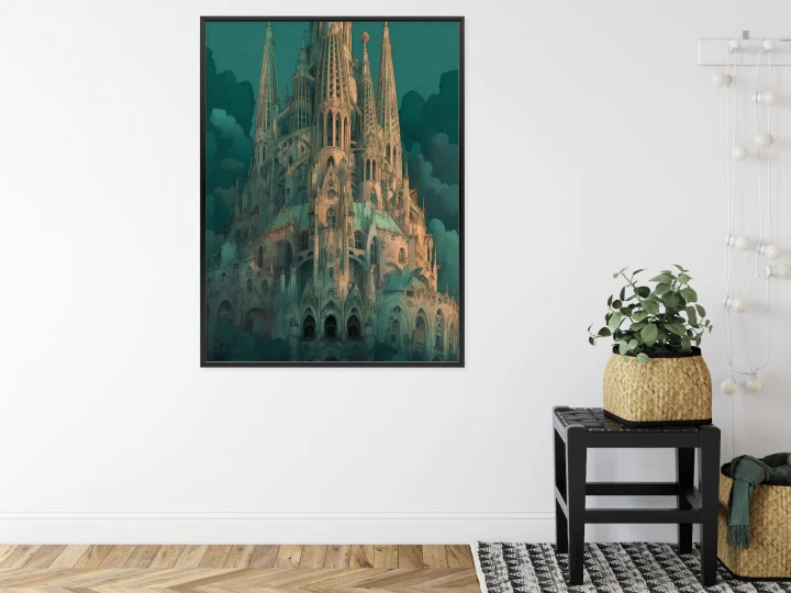 Plakat Sagrada Familia Secesyjny Kościół W Barcelonie