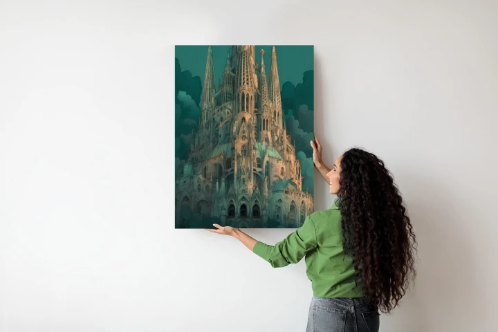 Plakat Sagrada Familia Secesyjny Kościół W Barcelonie