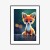 Plakat Tiny Cute Adorable Fox In An Autumn Oak Forest, Intricate Details. Cartoon Big Eyed Close Up Portrait. Soft Cinematic Lighting, Animation Style Character, Anime Style, 3D