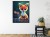 Plakat Tiny Cute Adorable Fox In An Autumn Oak Forest, Intricate Details. Cartoon Big Eyed Close Up Portrait. Soft Cinematic Lighting, Animation Style Character, Anime Style, 3D