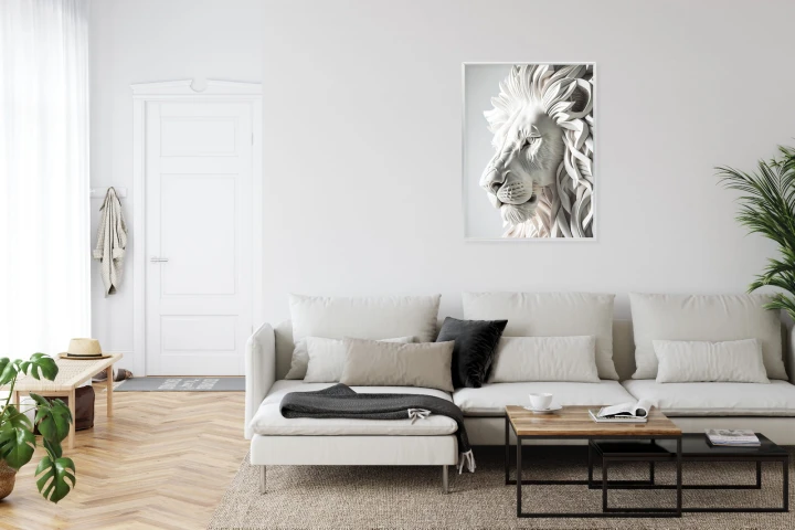 Plakat Rzeźba Białego Lwa