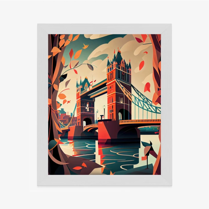 Plakat Tower Bridge Abstrakcyjna Ilustracja