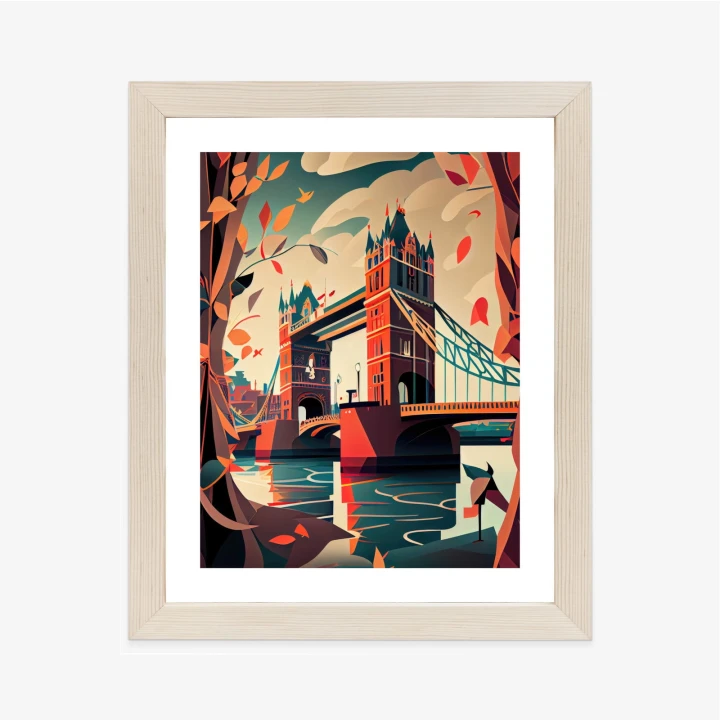 Plakat Tower Bridge Abstrakcyjna Ilustracja