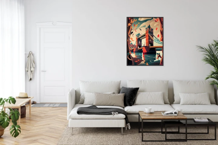 Plakat Tower Bridge Abstrakcyjna Ilustracja