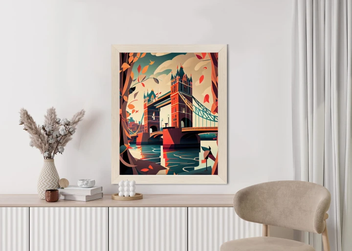 Plakat Tower Bridge Abstrakcyjna Ilustracja