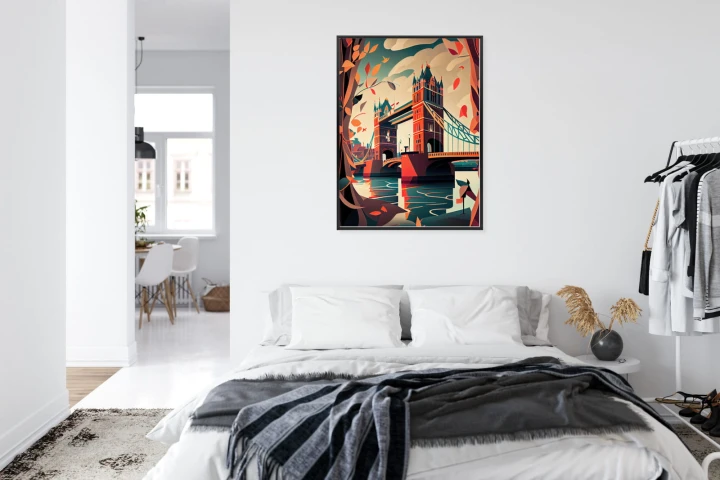 Plakat Tower Bridge Abstrakcyjna Ilustracja