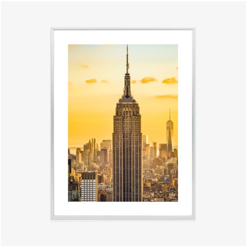 Plakat Nyc Top Of The Rock O Zachodzie Słońca