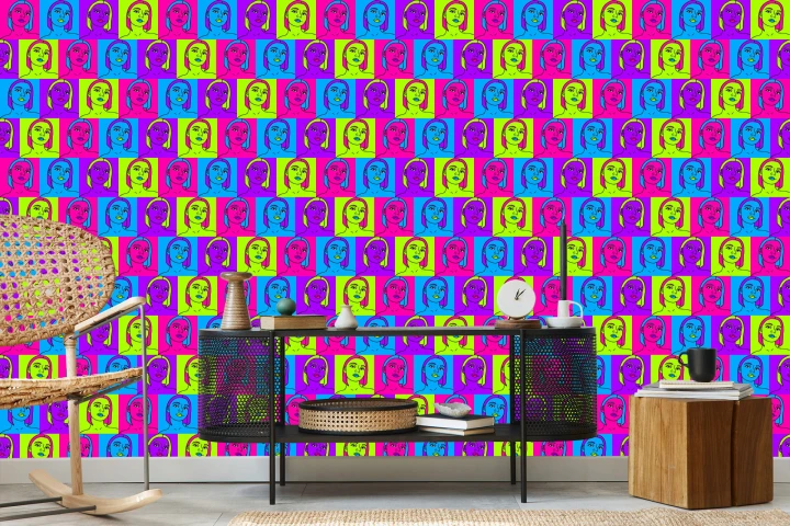 Tapeta Portrety W Stylu Pop-Art