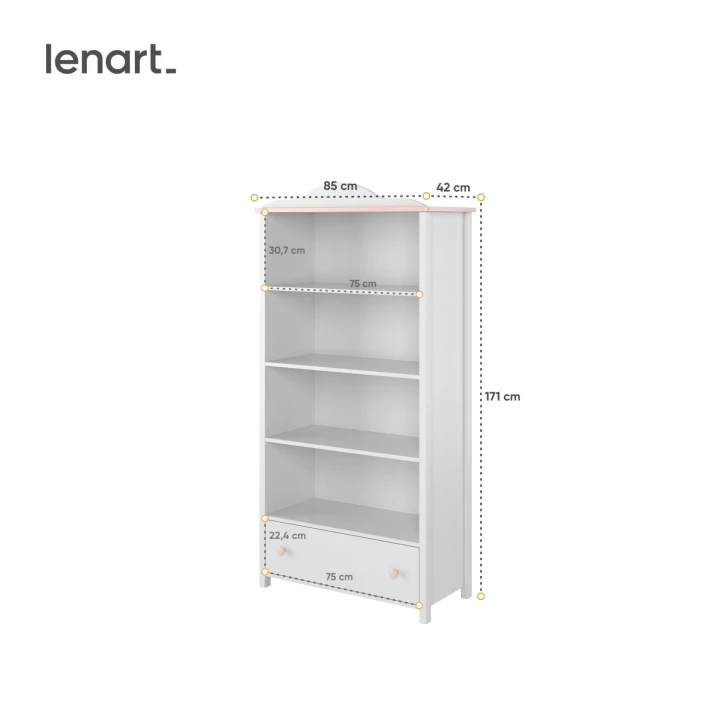 regał do pokoju dziewczynki