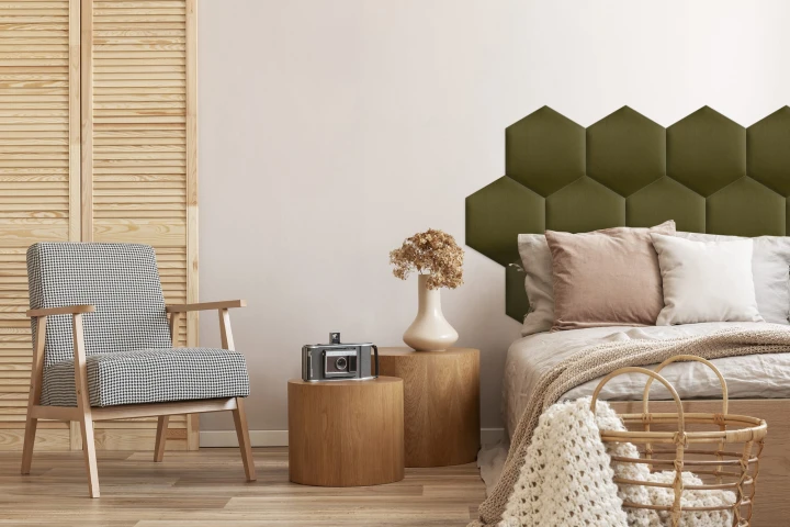 Panel Tapicerowany Khaki
