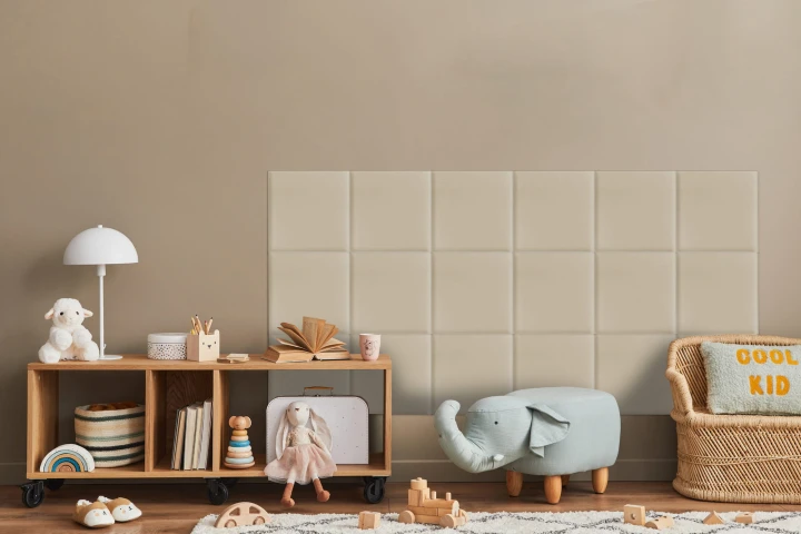 Panel Tapicerowany Kremowy