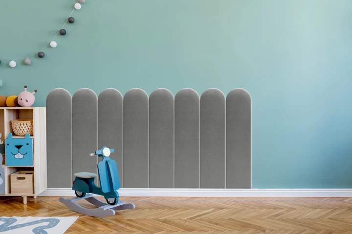 Panel Tapicerowany Jasny Szary 20cm